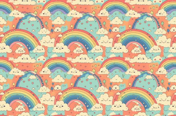 Download Retro Rainbow Pattern Colorful Patterns - Premium Resources