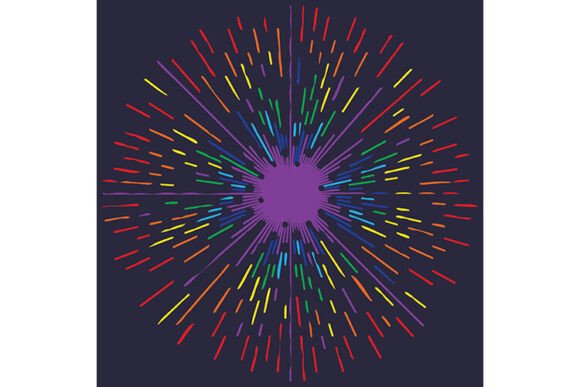 Download Abstract Rainbow Colors Rays - Premium Resources